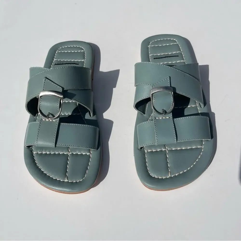 Free‎ People Leather Buckle Sandal Sloan Size 9